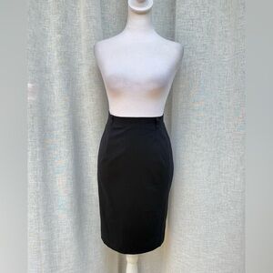 Jill Sander black mini pencil skirt